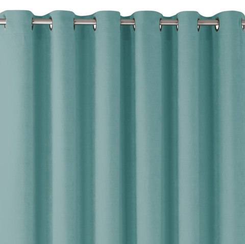 Zasłona MILANA kolor turkusowy styl klasyczny srebrne przelotki metalowe srebrne szenila 420x270 Homede - CURT/HOM/MILANA/CHENIL