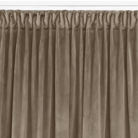 Zasłona VILA kolor beżowy styl klasyczny taśma smok transparentna 10 cm velvet 530x270 Homede - CURT/HOM/VILA/VELVET/PLEAT/D/100