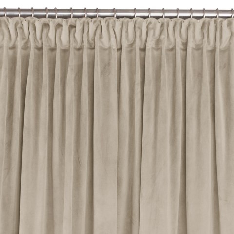 Zasłona VILA kolor kremowy styl klasyczny taśma smok transparentna 5 cm velvet 530x300 Homede - CURT/HOM/VILA/VELVET/PLEAT/D/50/