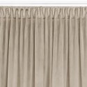 Zasłona VILA kolor kremowy styl klasyczny taśma smok transparentna 5 cm velvet 530x300 Homede - CURT/HOM/VILA/VELVET/PLEAT/D/50/