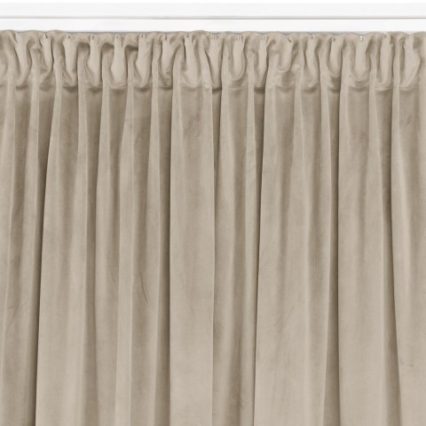 Zasłona VILA kolor kremowy styl klasyczny taśma smok transparentna 5 cm velvet 530x300 Homede - CURT/HOM/VILA/VELVET/PLEAT/D/50/