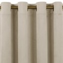 Zasłona VILA kolor kremowy styl klasyczny złote przelotki metalowe złote velvet 530x175 Homede - CURT/HOM/VILA/VELVET/EYELETS/G/