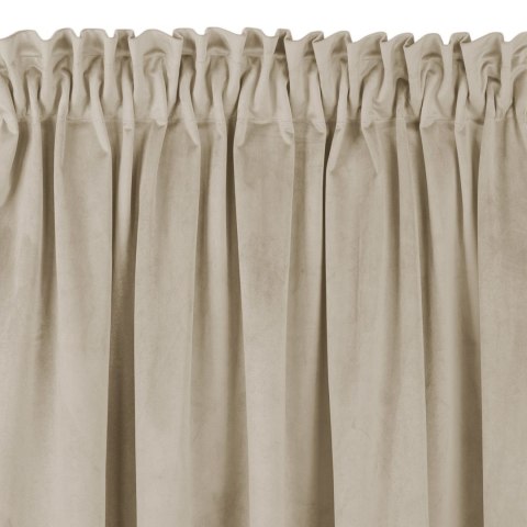Zasłona VILA kolor kremowy styl klasyczny taśma smok transparentna 7,5 cm z grzywką 3 cm velvet 530x270 Homede - CURT/HOM/VILA/V
