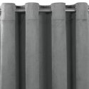 Zasłona VILA kolor grafitowy styl klasyczny srebrne przelotki metalowe srebrne velvet 530x175 Homede - CURT/HOM/VILA/VELVET/EYEL