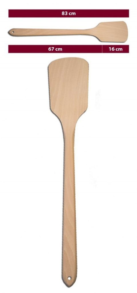 Warzecha Łopata OW drewniana łyżka do kotła 80 cm