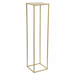 Złoty nowoczesny kwietnik stojący 130 cm Wykonany z metalu, prosty i stylowy stojak na kwiatki w kolorze złotym