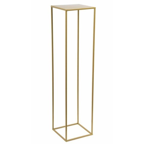 Złoty nowoczesny kwietnik stojący 130 cm Wykonany z metalu, prosty i stylowy stojak na kwiatki w kolorze złotym