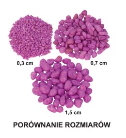 Żwirek do akwarium Happet fluor czerw. 0.3cm 0.5kg