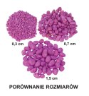 Żwirek do akwarium Happet fluor. czerw. 1.5cm 0,5kg