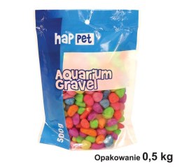 Żwirek do akwarium Happet fluor fiolet 0.3cm 0.5kg