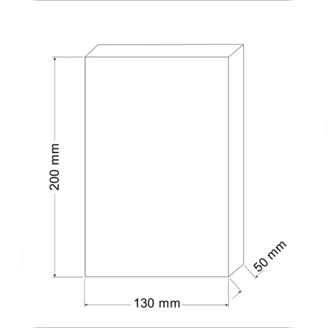 Gąbka do filtra średnioziarnista 30 ppi 20x13x5cm Happet