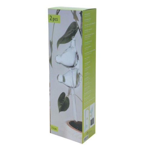 Nawadniacz do kwiatów Komplet 2 szt Wykonany ze szkła, przeźroczysty dozownik do nawodnienia roślin, nawadniacze w kształcie pta