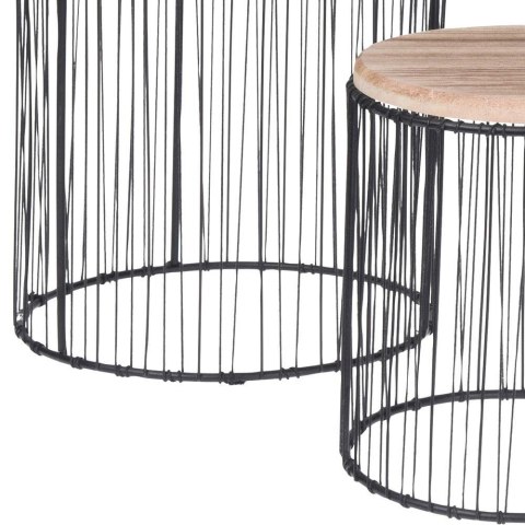 Stojaki na kwiaty i dekoracje 3 sztZestaw niewielkich stojaków pełniących funkcje kwietników lub stolików pomocniczych wykonanyc