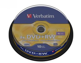 DVD+RW 4x 4.7GB 10P CB 43488