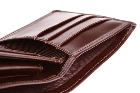 Skórzany portfel męski PPM6 BROWN
