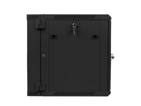 Szafa instalacyjna wisząca dwusekcyjna 19 cali 12U 600X600mm czarna