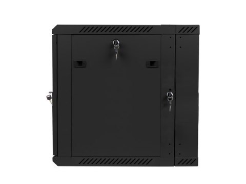 Szafa instalacyjna wisząca dwusekcyjna 19 cali 12U 600X600mm czarna