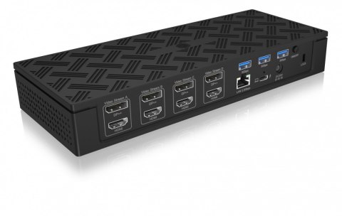 Stacja dokująca IB-DK2288AC 13in1,4x4K Monitory,PD 100Watt,Audio,LAN, czytnik Kart, DisplayLink