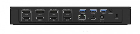 Stacja dokująca IB-DK2288AC 13in1,4x4K Monitory,PD 100Watt,Audio,LAN, czytnik Kart, DisplayLink