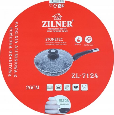 PATELNIA 26CM MARMUROWO-CERAMICZNA ZILNER ZL-7124