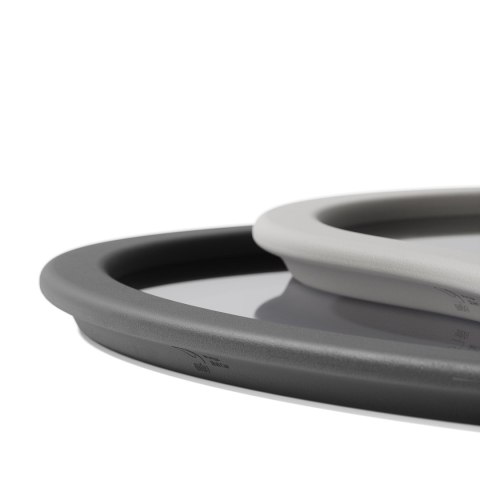 Akcesoria kuchenne kształt nieregularny HUB kolor grafitowy styl minimalistyczny umbra - TRAYS/HUB/SET2/GREY+CHARCOAL/48X40X5