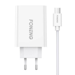 Ładowarka sieciowa Foneng EU43, 1x USB + Kabel USB Micro