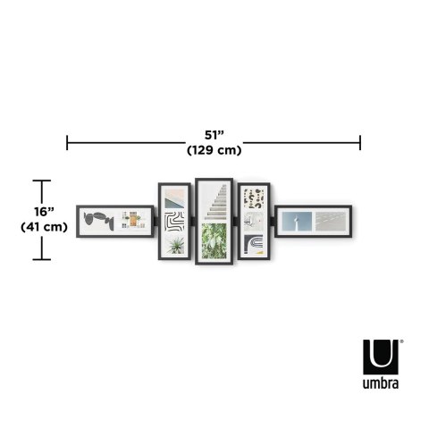 Ramka umbra - PHOTOFR/SHUFFLE/SET5/BLACKWOOD/129X41X3