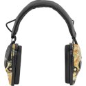 Słuchawki ochronne wygłuszające zagłuszki aktywne strzeleckie AUX - camo