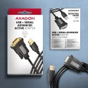 ADS-1PQN Adapter USB 2.0 > RS-232 Port szeregowy, 1,5m kabel, chip FTDI