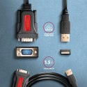 ADS-1PSN Adapter USB 2.0 > RS-232 Port szeregowy, 1.5m kabel, chip Prolific