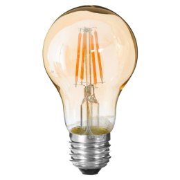 Żarówka LED Amber Straight 2W E27 Wykonana ze szkła o bursztynowej barwie, prosty filament, zakończona metalowym gniazdem