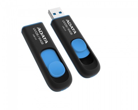 Pendrive DashDrive UV128 64GB USB 3.2 Gen1 czarno - niebieski