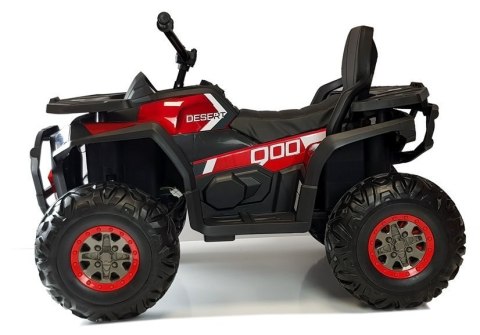 Quad na Akumulator XMX607 Światła LED MP3 Czerwony Lakier