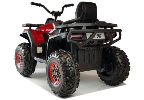 Quad na Akumulator XMX607 Światła LED MP3 Czerwony Lakier