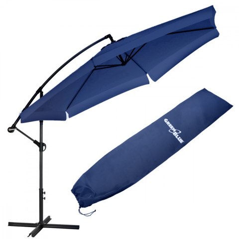 Parasol ogrodowy 350x250 cm GB377NB Granatowy