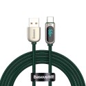 Kabel USB do USB-C Baseus Display, 66W, 1m (zielony)