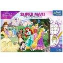Puzzle 24 elementy SUPER MAXI Wesołe Księżniczki, Księżniczki Disneya