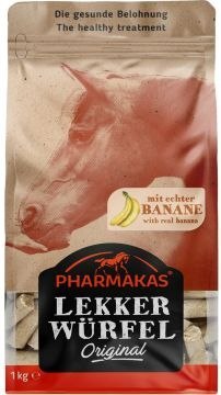 KERBL Smakołyki dla konia Lekkerwurfel, banan 1kg [05-9150]