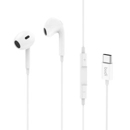 Słuchawki przewodowe USB-C Budi 1.2m (białe)