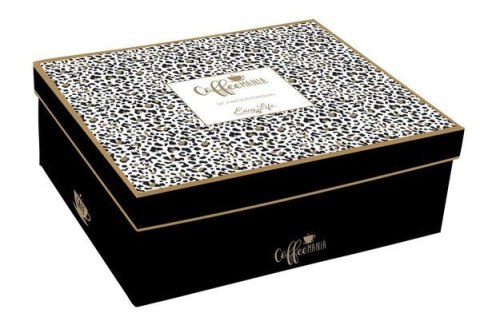 Sawanna Kubki Porcelanowe w Ozdobnym Pudełku 300 ml 4 szt.