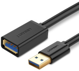 Kabel USB 3.0, USB-A męski do USB-A żeński przedłużający UGREEN US129 2m (czarny)