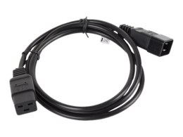 Kabel zasilający LANBERG IEC 60320 C19 1.8m. CA-C19E-10CC-0018-BK