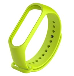Silikonowy pasek opaska do Xiaomi Mi Band 3/ Xiaomi Mi Band 4 - limonkowy