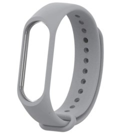 Silikonowy pasek opaska do Xiaomi Mi Band 3/ Xiaomi Mi Band 4 - szary
