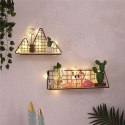 Półka ścienna metalowa styl LOFT 45 x13,5 cm- czarna