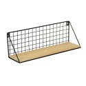Półka ścienna metalowa styl LOFT 45 x13,5 cm- czarna