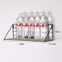 Półka ścienna metalowa styl LOFT 45 x13,5 cm- czarna