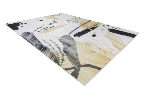 Dywan ARLEN ABSTRACT1 kolor biały styl abstrakcyjny 160x220 Hakano - RUG/LU/ARLEN/ABSTRACT1/WHITE+YELLOW/160x220
