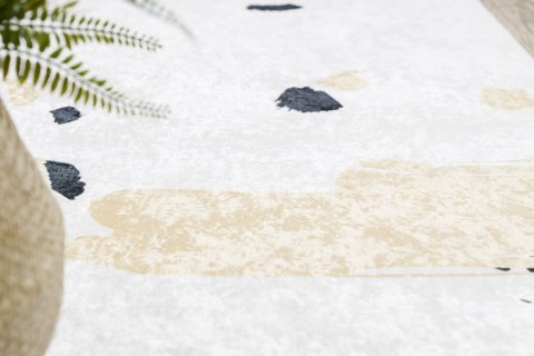 Dywan ARLEN ABSTRACT1 kolor biały styl abstrakcyjny 160x220 Hakano - RUG/LU/ARLEN/ABSTRACT1/WHITE+YELLOW/160x220