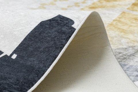 Dywan ARLEN ABSTRACT1 kolor biały styl abstrakcyjny 160x220 Hakano - RUG/LU/ARLEN/ABSTRACT1/WHITE+YELLOW/160x220